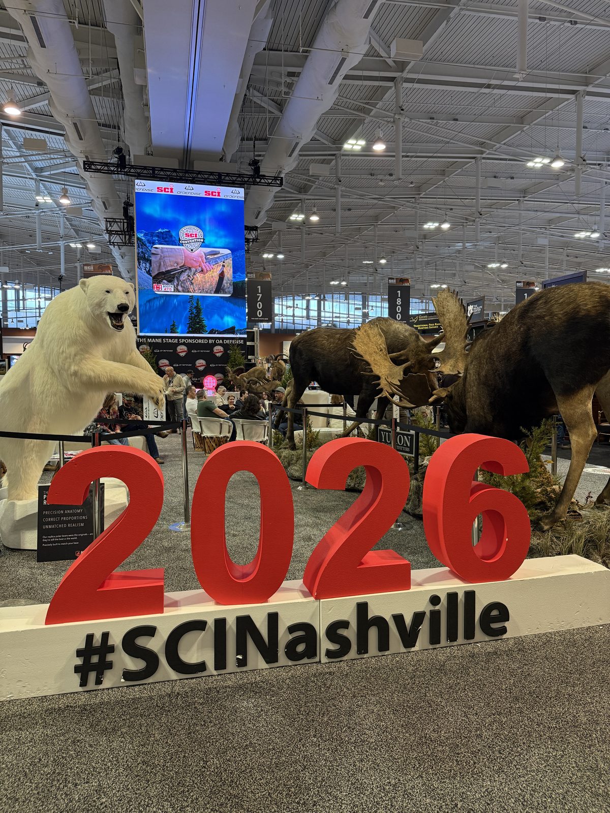 A large sign reading 2026 #SCINashville